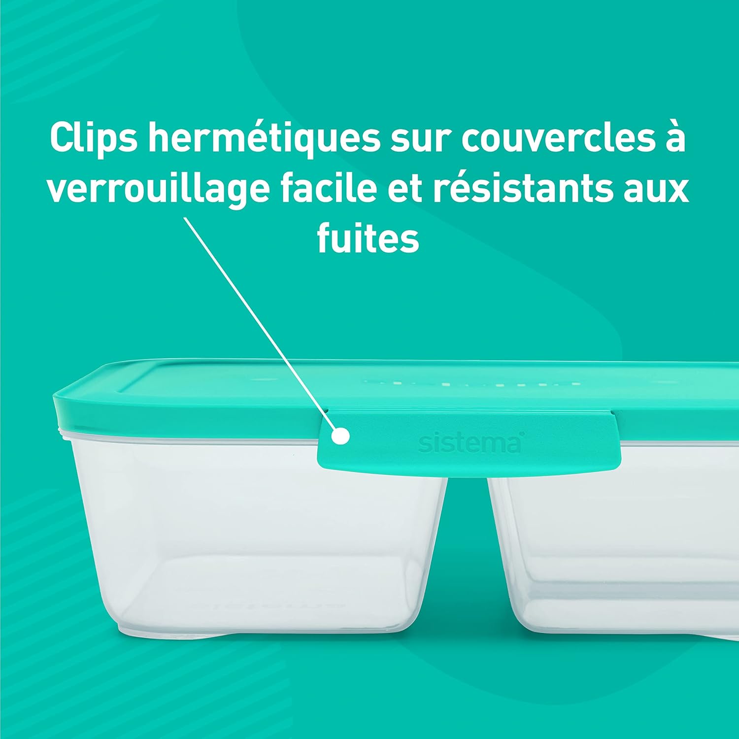 Thumbnail 1 de Sistema NEST IT Récipients plats préparés | 1,9 litre, lot de 5, compartiments et couvercle | Vert