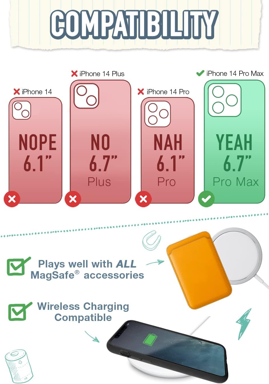 Thumbnail 4 de Smartish MagSafe case for iPhone 14 Pro Max