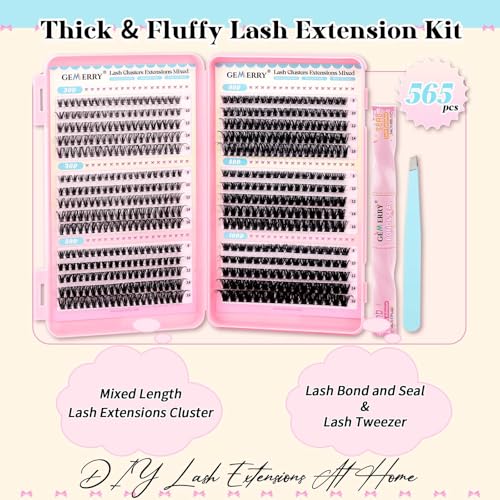 Detalle de GEMERRY Kit Faux Cils Individuel 30D–100D Curl D pour 8–16 mm
