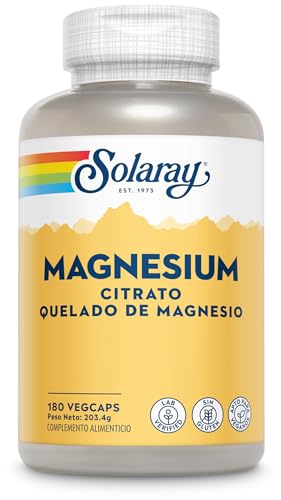 Detalle de Solaray Magnesium Citrate 133 mg 180 vegcaps 💊