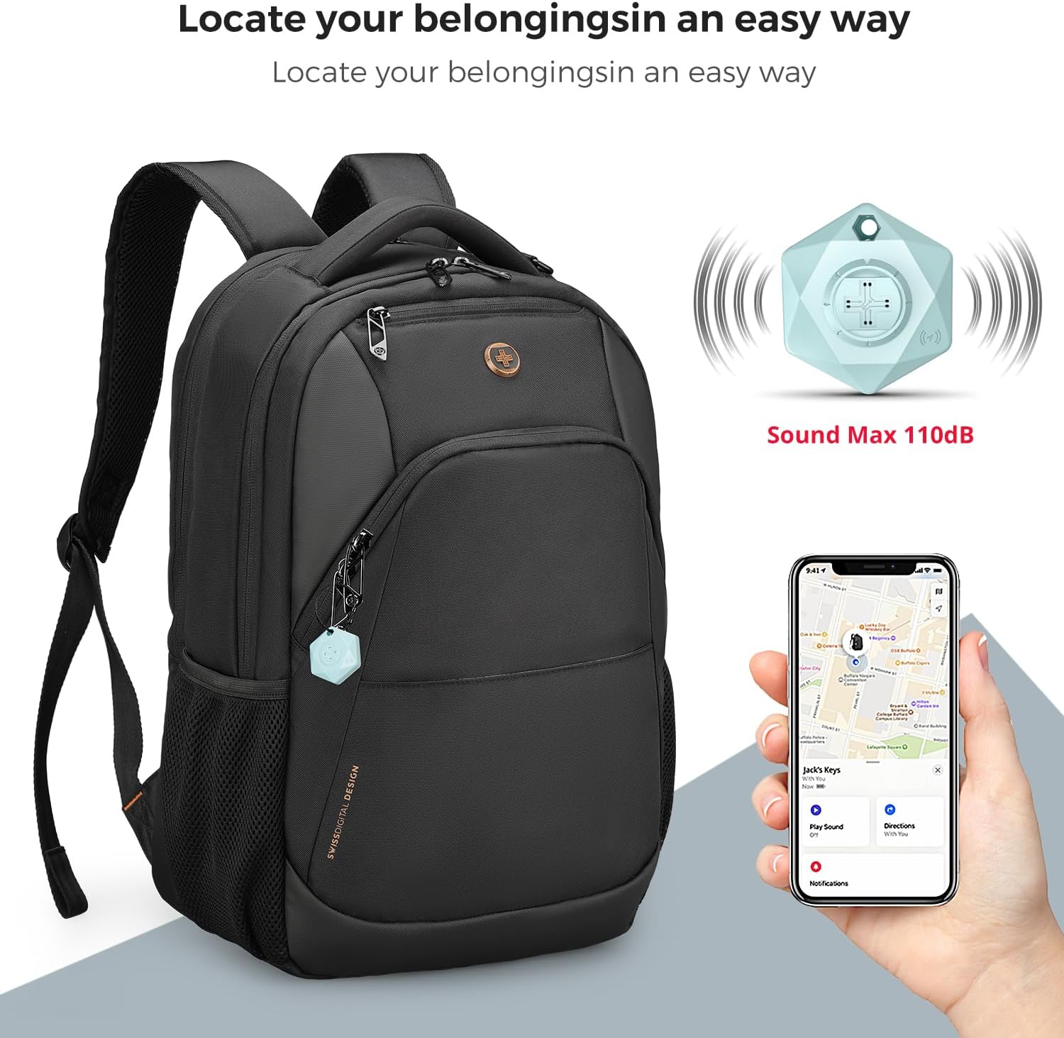Detalle 2 de Swissdigital Design Laptop Backpack for 16-Inch Laptops