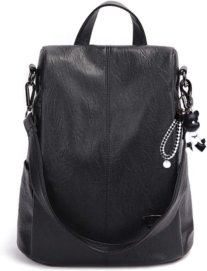 Thumbnail 6 de BUKESIYI Donna Zaino Elegante Verde in PU Pelle 2024 – Zainetto 3-in-1 con Tracolla