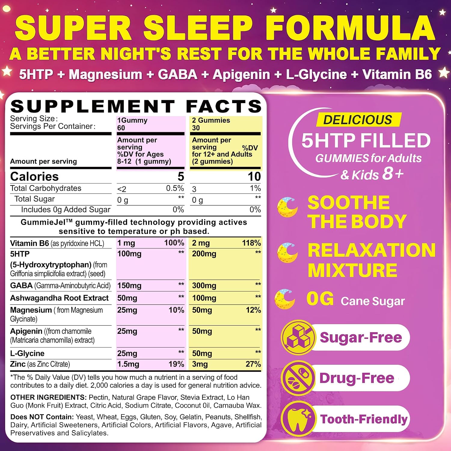 Detalle 2 de 5-HTP Gummies, 60 Count