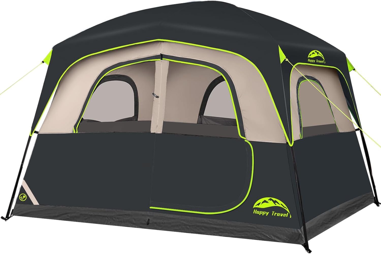 Detalle de Happy Travel Tent 6 Person: Spacious, Weather-Ready Family Cabin Shelter