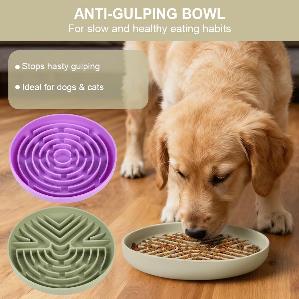 Thumbnail 6 de OFFCUP Slow Feeder Dog Bowl (Anti-choke, anti-bloat) with suction cup – silicone, beige