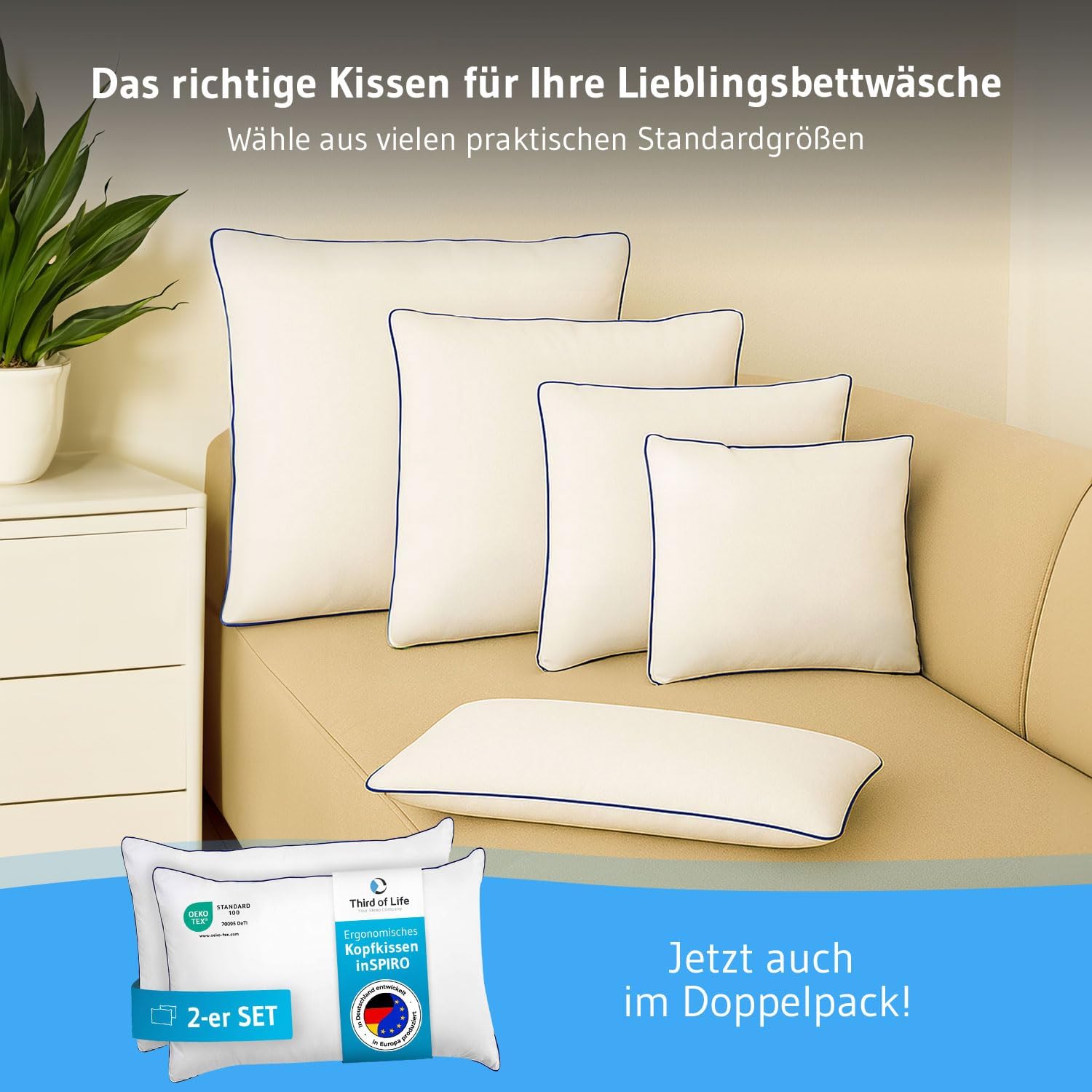 Thumbnail 4 de inSPIRO Kopfkissen 80x80