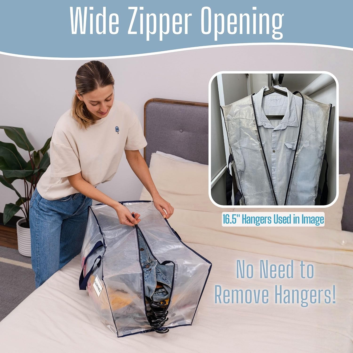 Thumbnail 4 de VENO 4 Pack Heavy-Duty Moving Bags with Backpack Straps