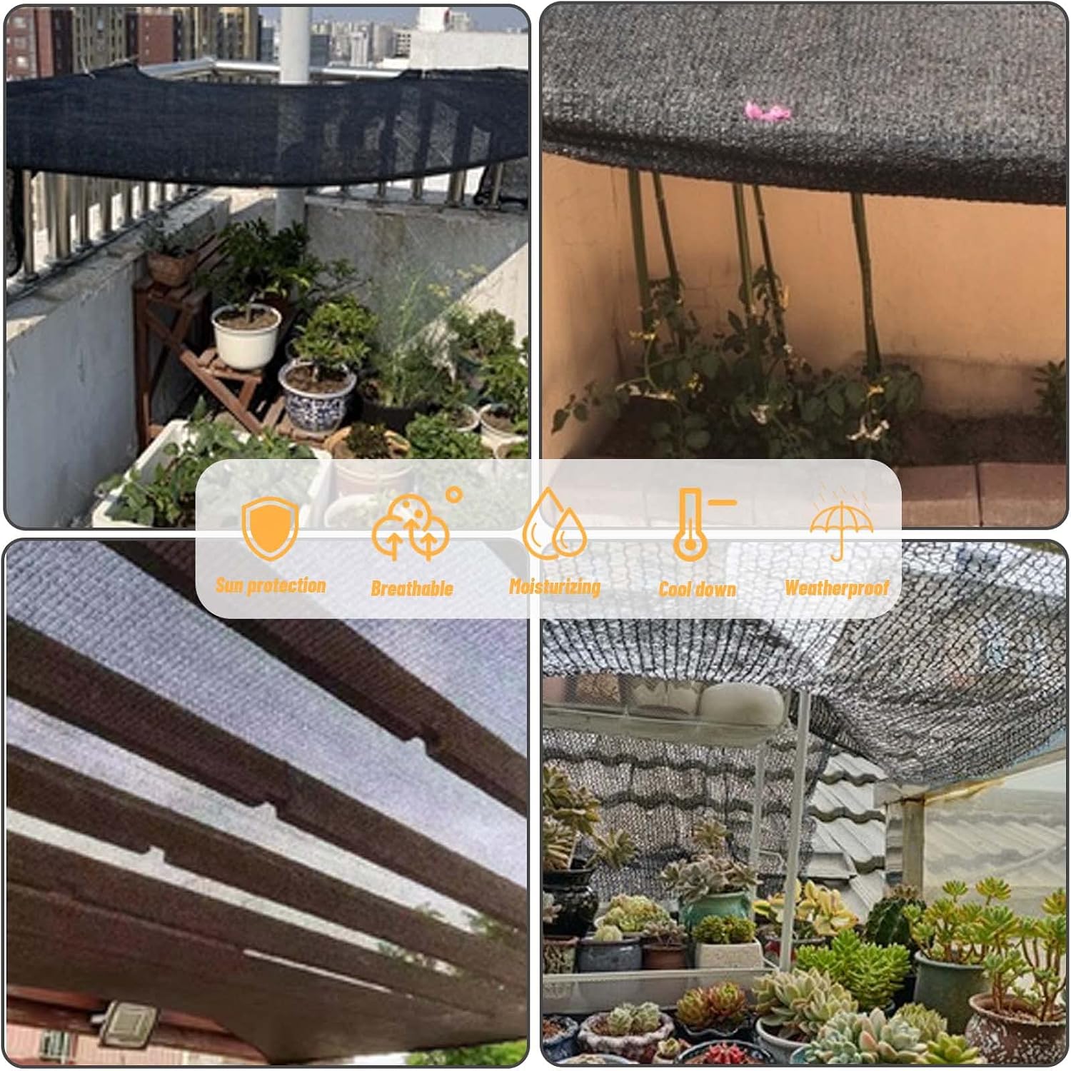 Detalle 1 de Cool Area Sun Shade Cloth HDPE