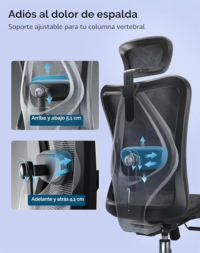 Thumbnail 7 de SIHOO Silla de Oficina Ergonómica con Respaldo Alto y Malla Transpirable