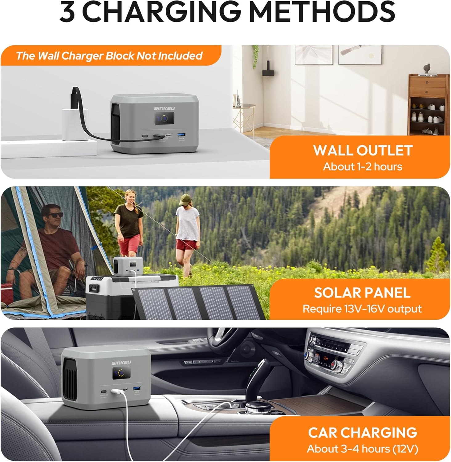 Detalle de SinKeu Portable Power Station (96Wh, LiFePO4) – 100W Mini Solar Generator Power Bank