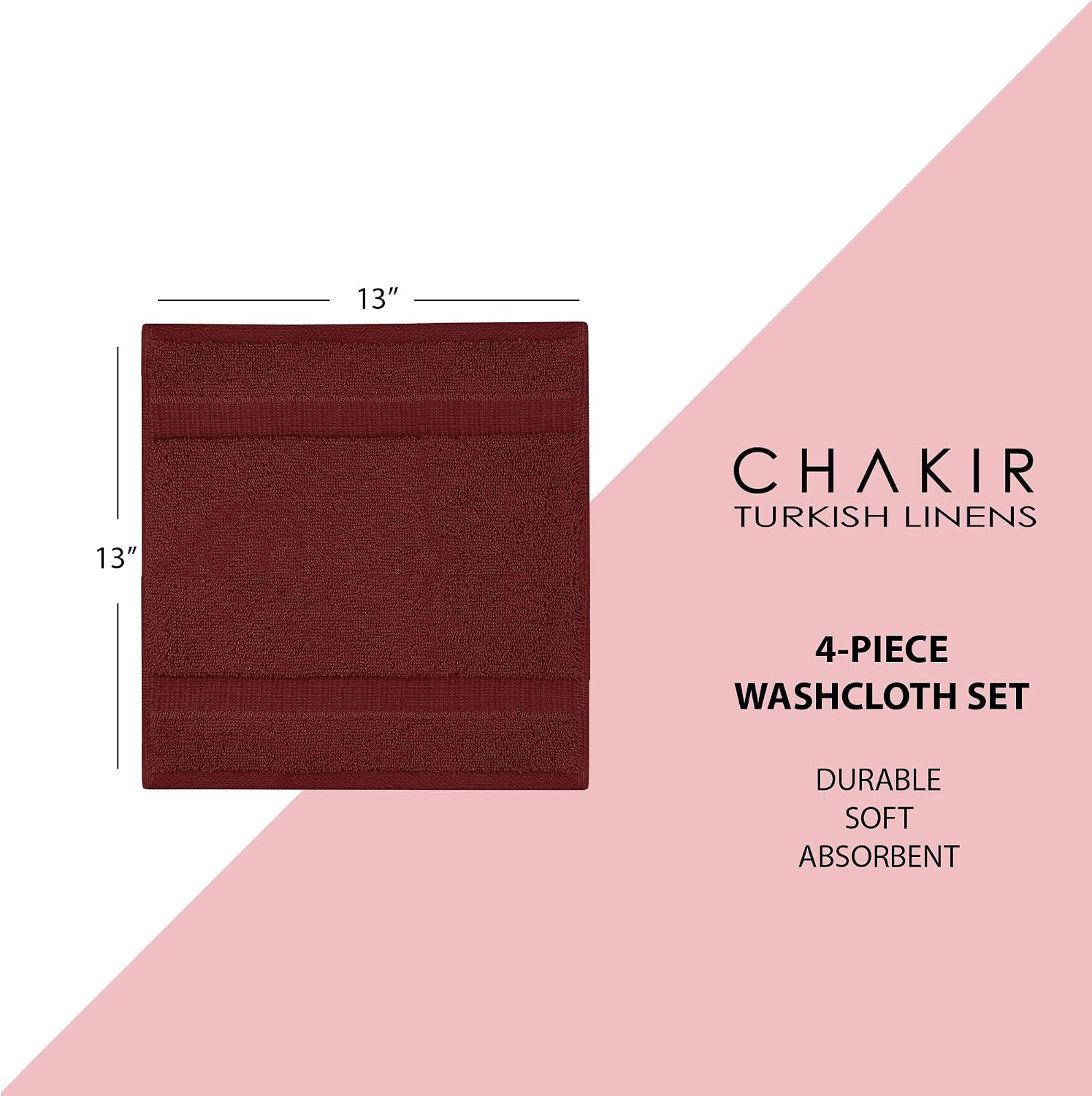 Thumbnail 5 de Chakir Turkish Linens Hotel & Spa 13 x 13 Washcloths