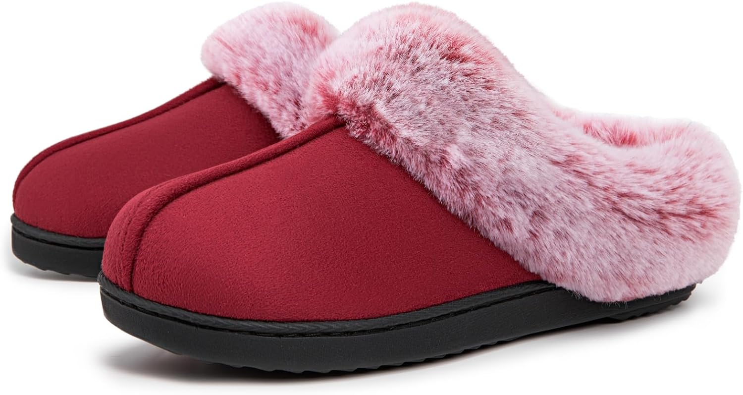 Thumbnail 6 de VeraCosy Women's Classic Suede Slippers Memory Foam