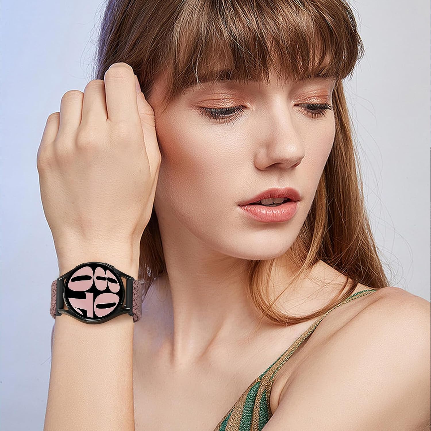 Thumbnail 6 de Yunshare geflochtenes elastisches Uhrenarmband mit Schnellverschluss (18–24 mm) – 3er-Set für Samsung, Garmin, Fossil, Amazfit & Huawei
