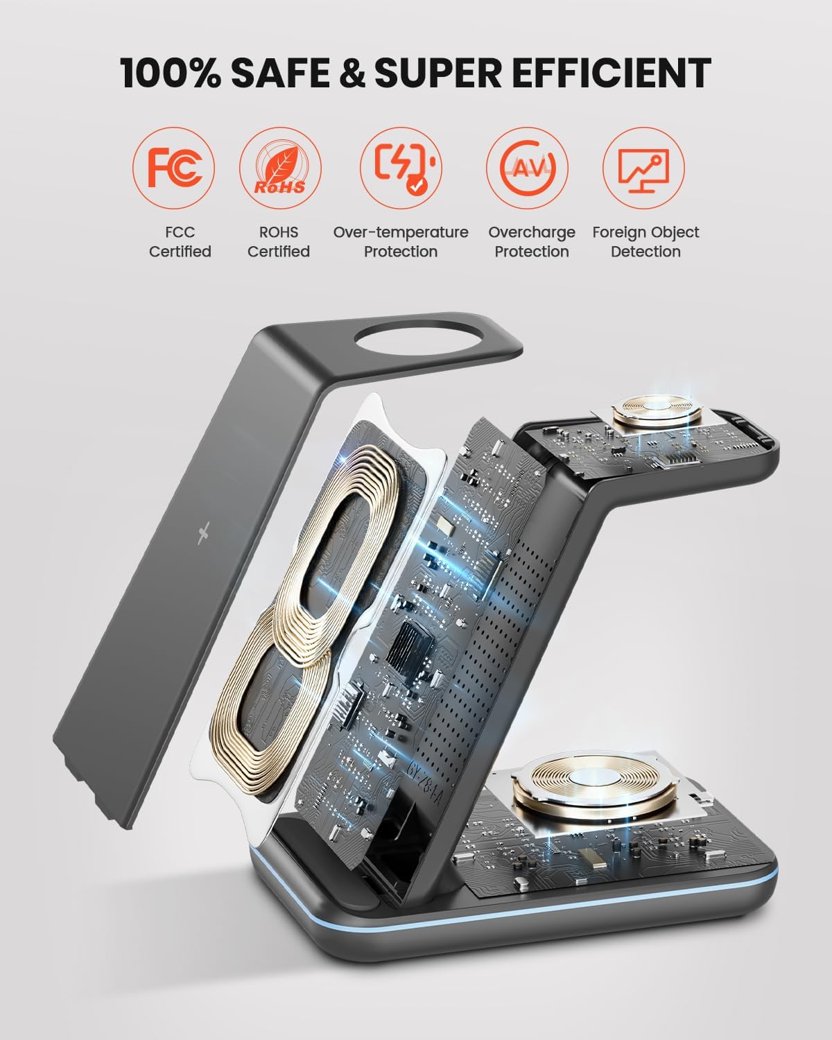 Thumbnail 4 de GEEKERA Wireless Charger Stand 3‑in‑1 for iPhone