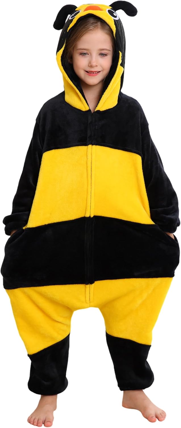 Detalle 2 de CuteOn Kids' Animal Onesie Pajamas with Hood, Tail and Ears