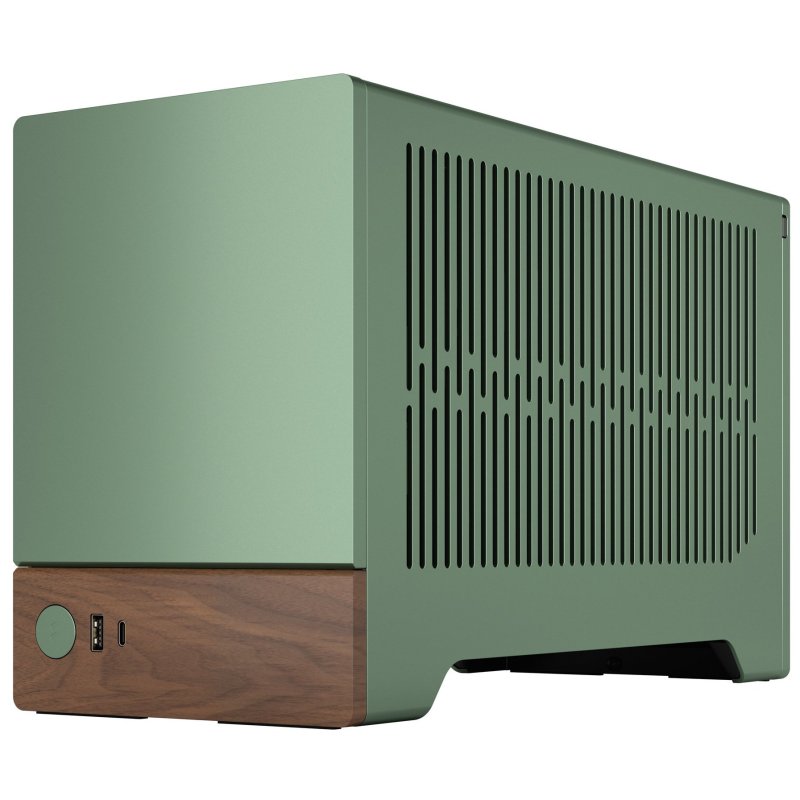 Thumbnail 1 de Fractal Design Terra Mini Tower USB-C Jade — carcasa SFF con frontal de nogal FSC y diseño boutique