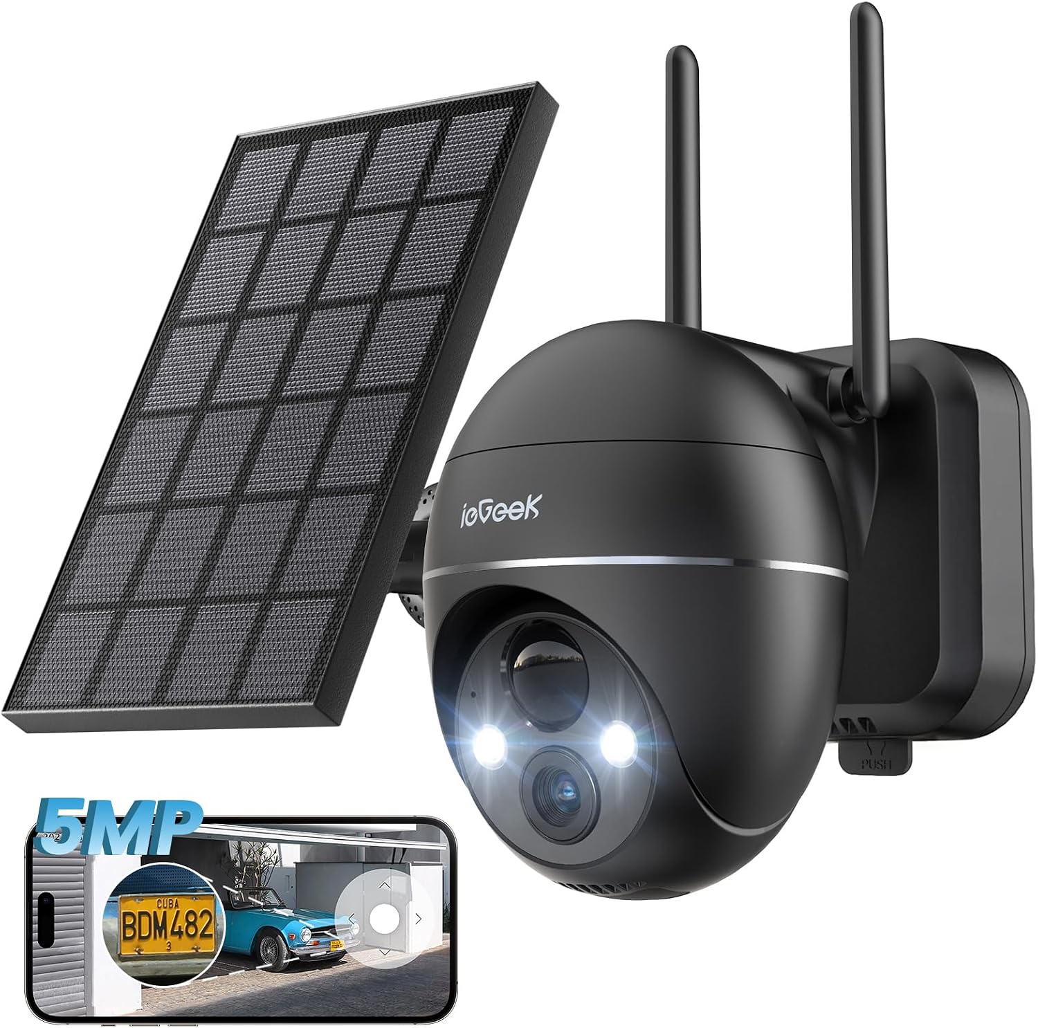Detalle de ieGeek 5MP Caméra surveillance extérieure