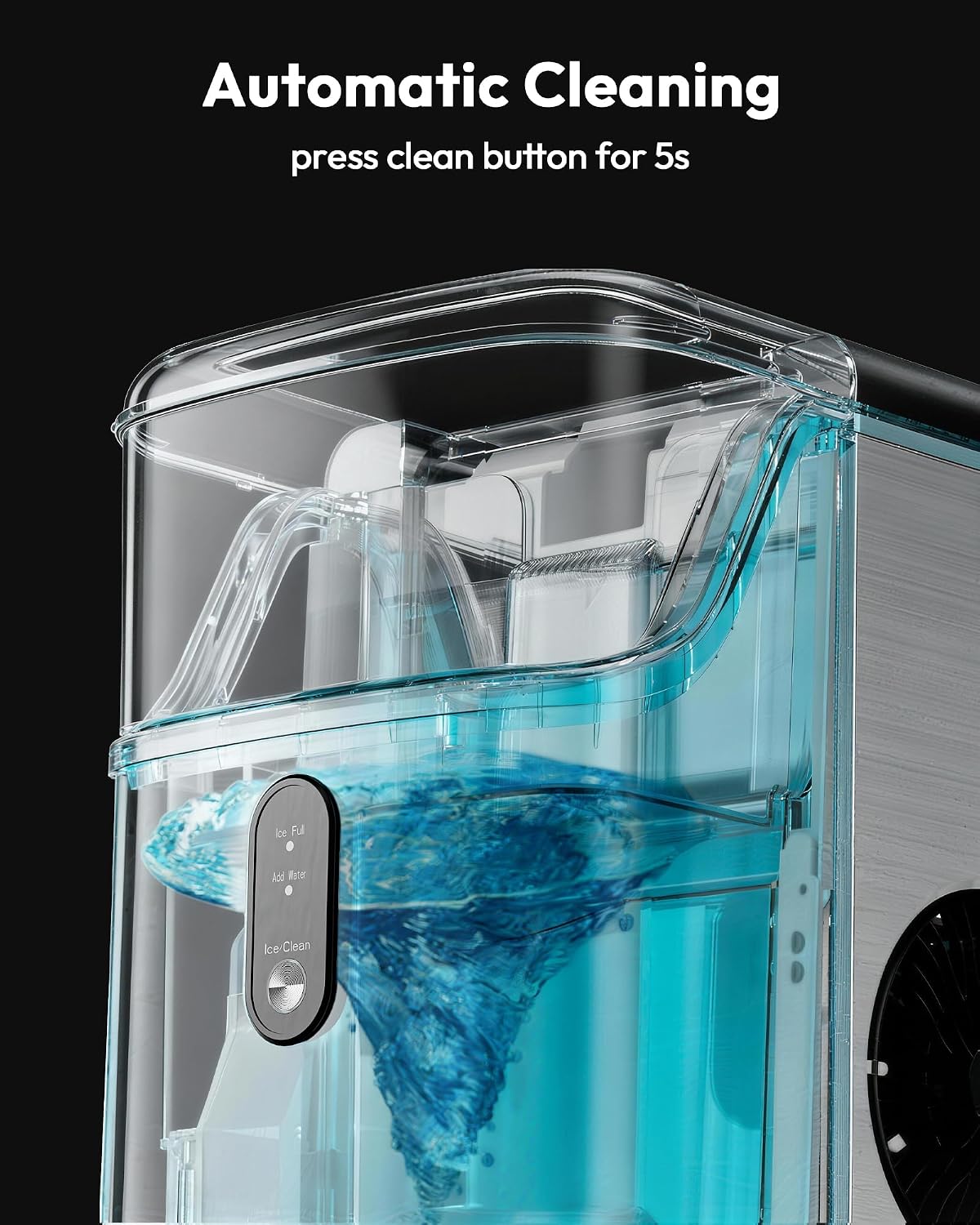 Thumbnail 6 de EUHOMY Nugget Ice Maker Countertop: Soft, Chewable Pebble Ice in Minutes