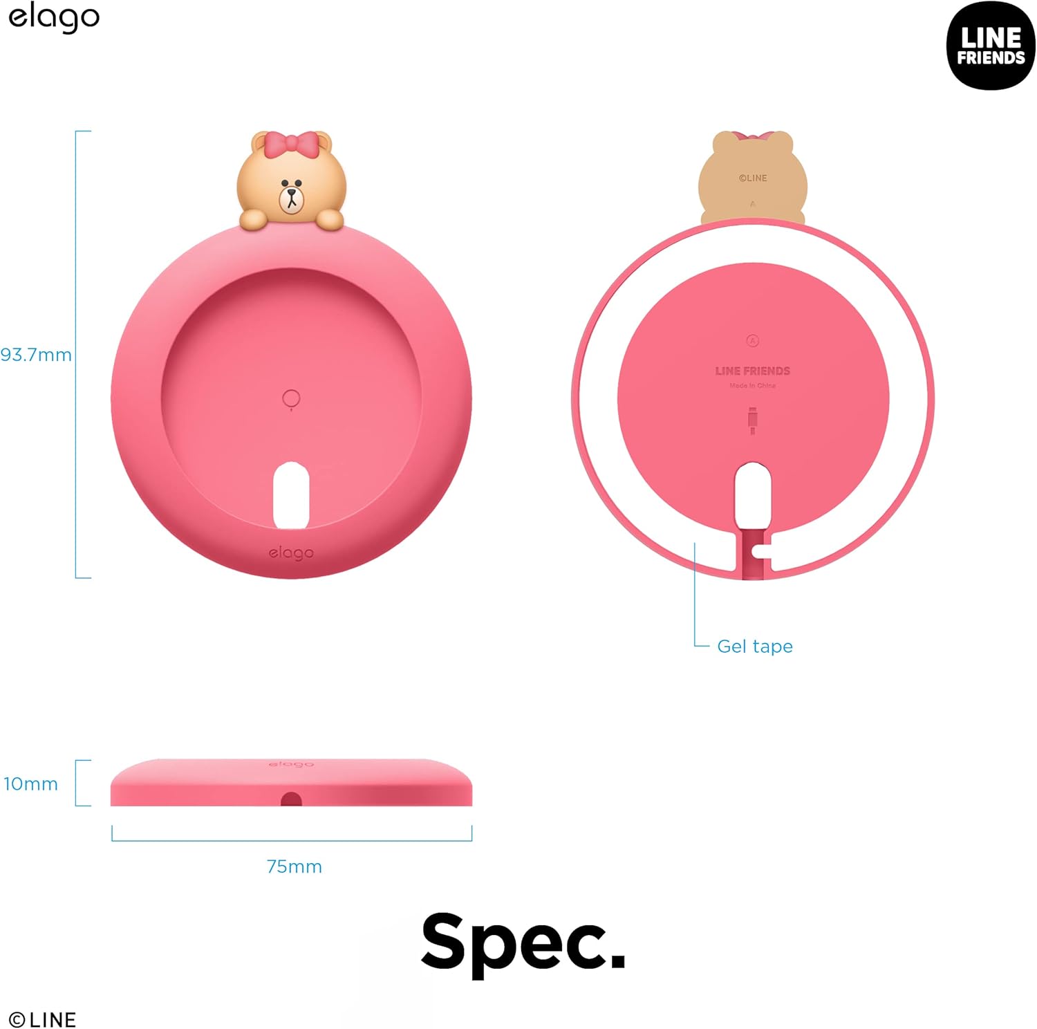 Thumbnail 6 de elago B&F MS Cover di ricarica wireless magnetica compatibile MagSafe (CHOCO) per iPhone 17/16/15/14/13/12