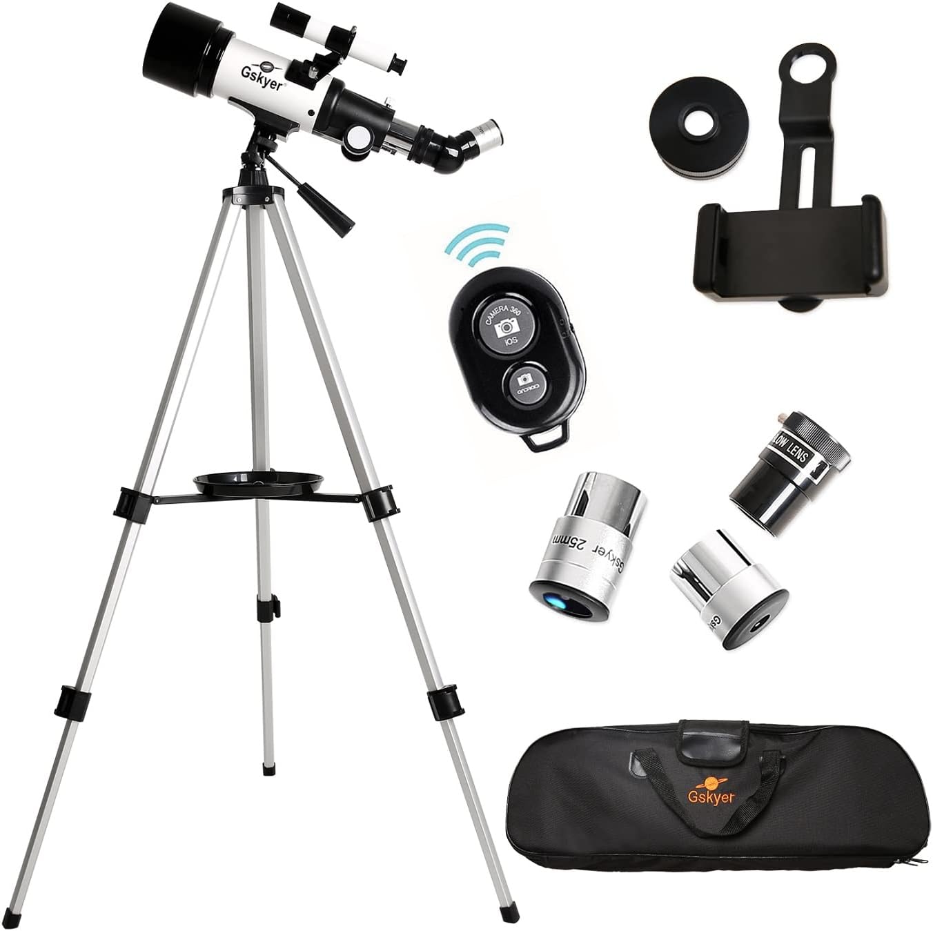 Detalle 2 de Gskyer D-70400 telescopio rifrattore apertura 70 mm 🔭