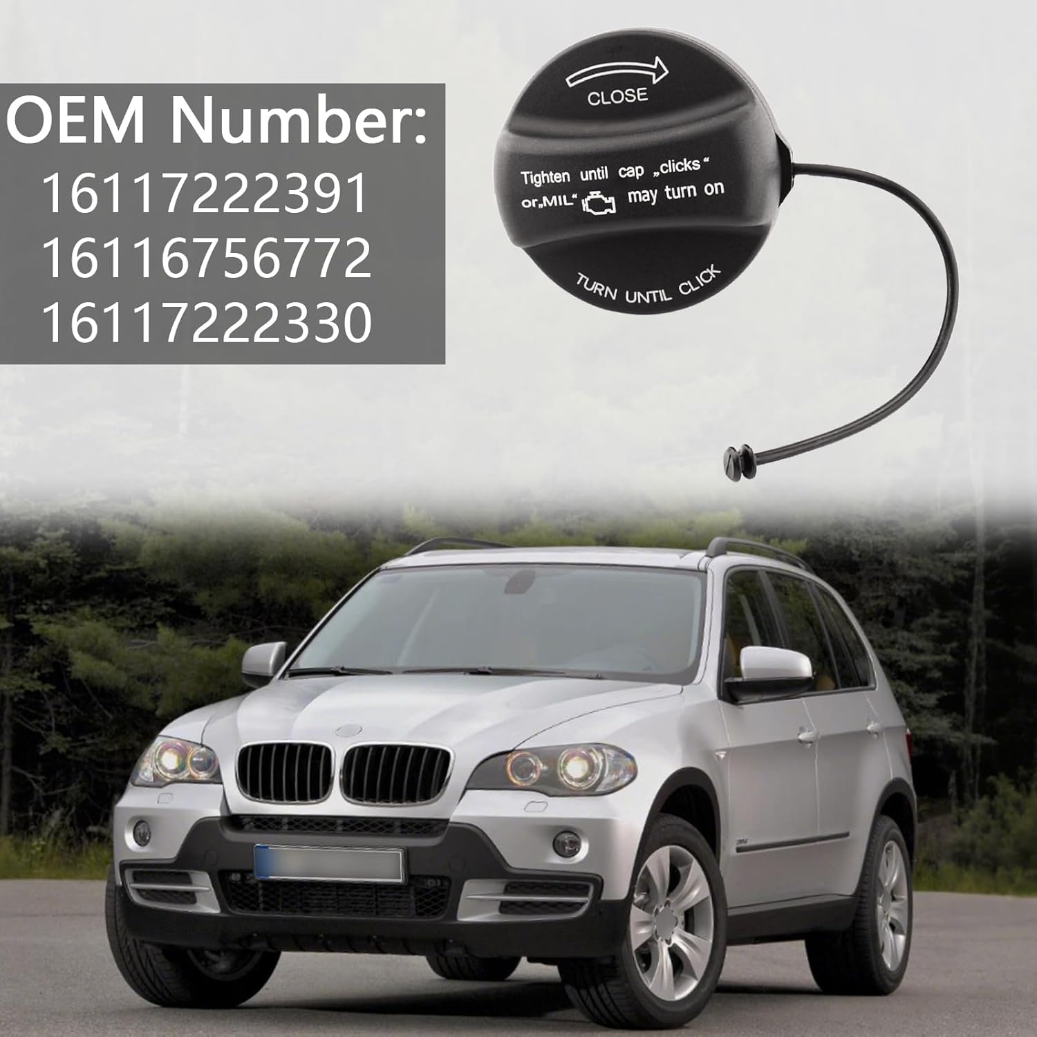 Detalle de WateryWave Car Fuel Caps Replacement for BMW & MINI