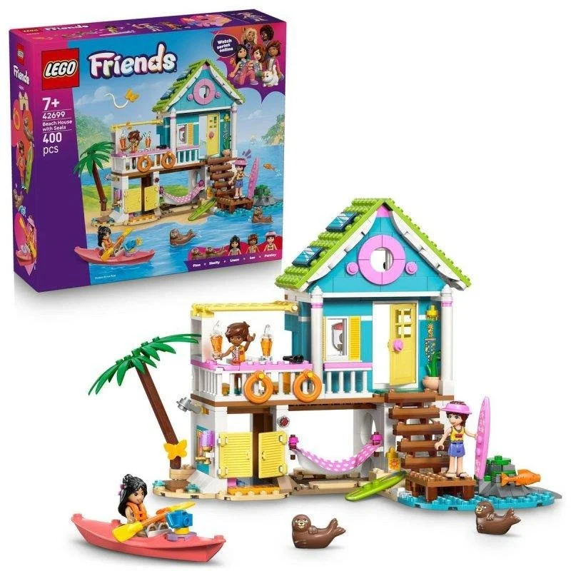 Detalle de Set LEGO Friends 42699 Casa en la Playa con Focas y Accesorios