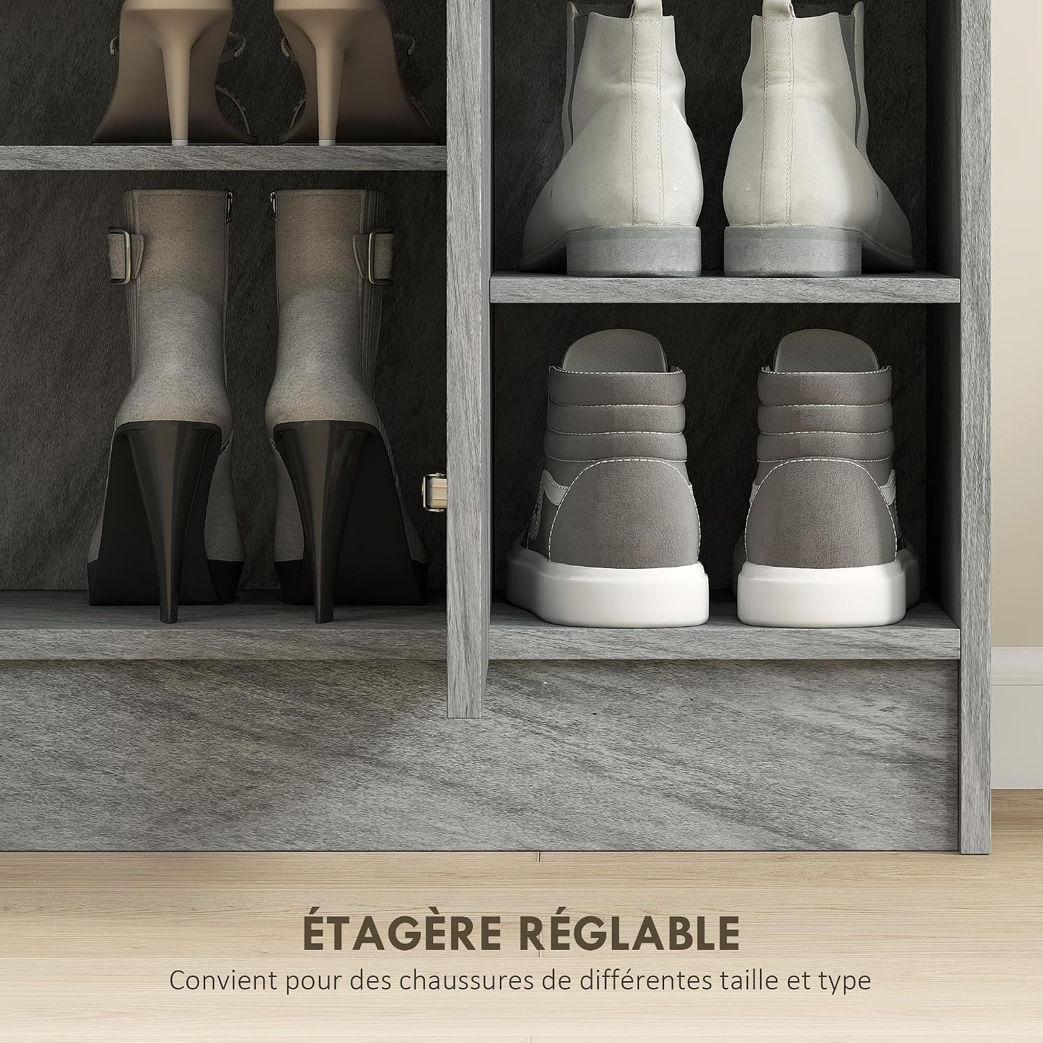 Thumbnail 4 de HOMCOM meuble à chaussures 12 paires