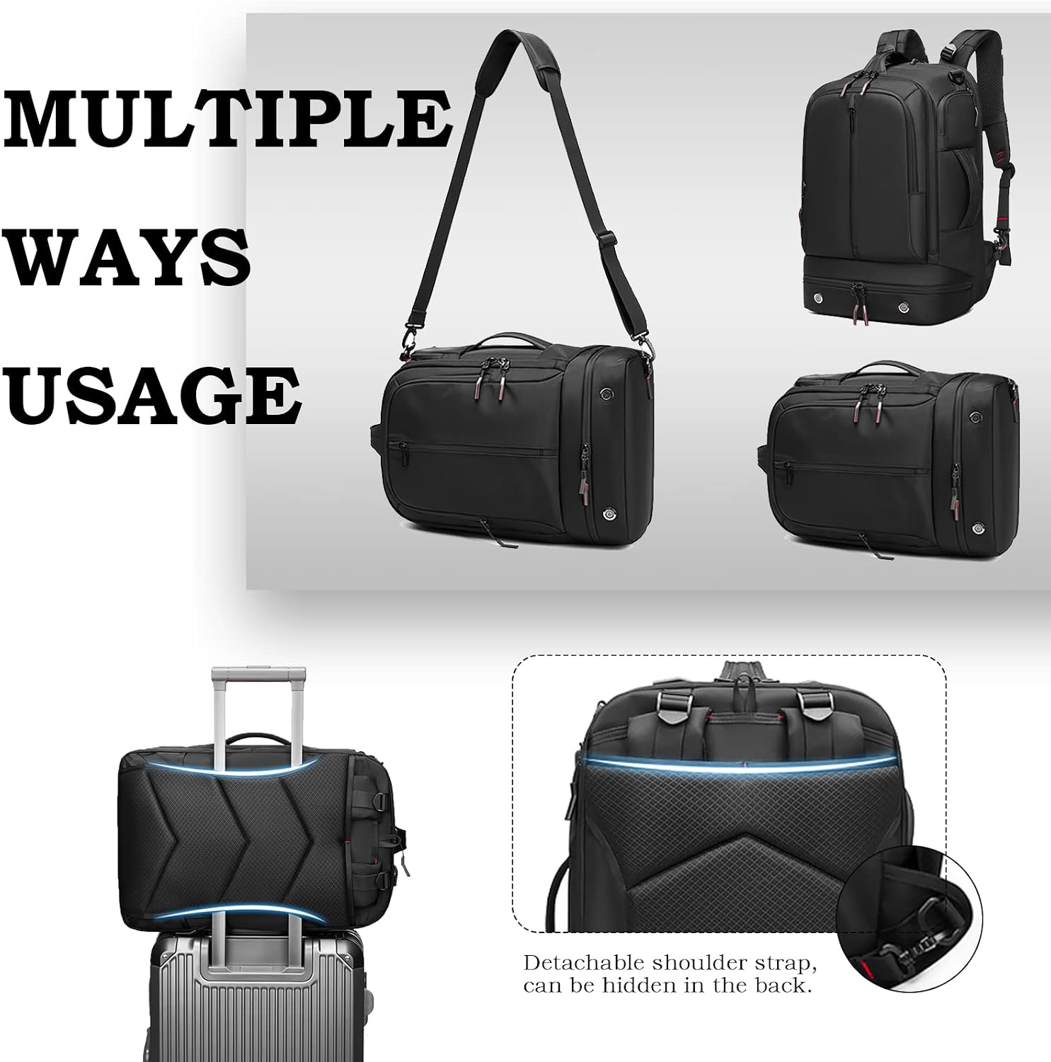 Detalle de Sea choice sac à dos de voyage ordinateur 15,6" et iPad 12,9" (environ 33 L)