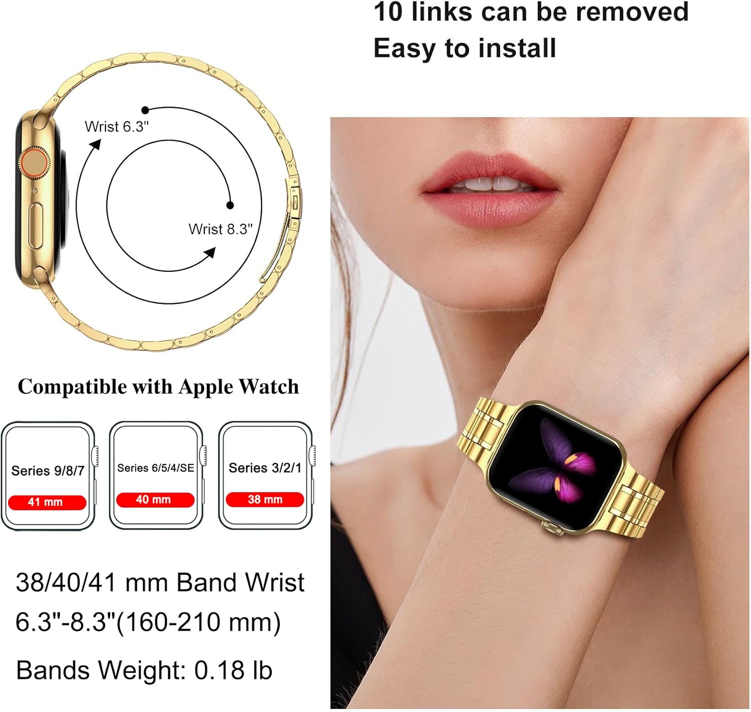 Thumbnail 3 de MioHHR Solid Stainless Steel Band 41mm
