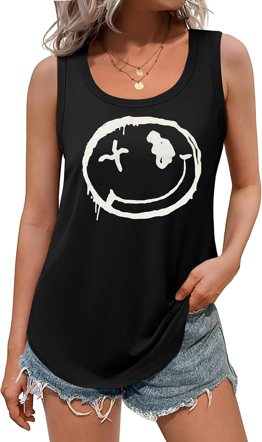 Thumbnail 6 de DUOEASE Damen Tank Top Basic Ärmellose Rundhals 2025 – Elegant Locker, Sommerlook