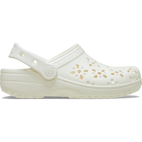 Thumbnail 4 de Crocs Classic Floral Cut Out Clog K Zuecos niños 30/31 Chalk