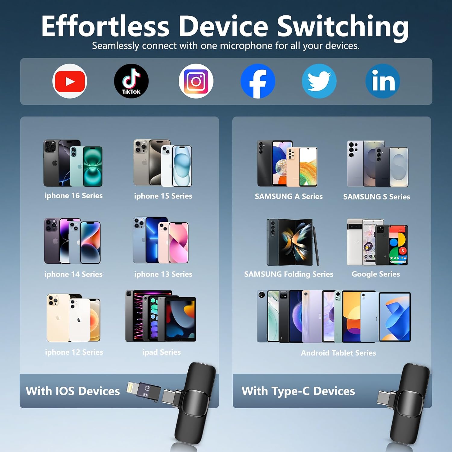 Thumbnail 5 de Wireless Lavalier Microphone 4h Battery