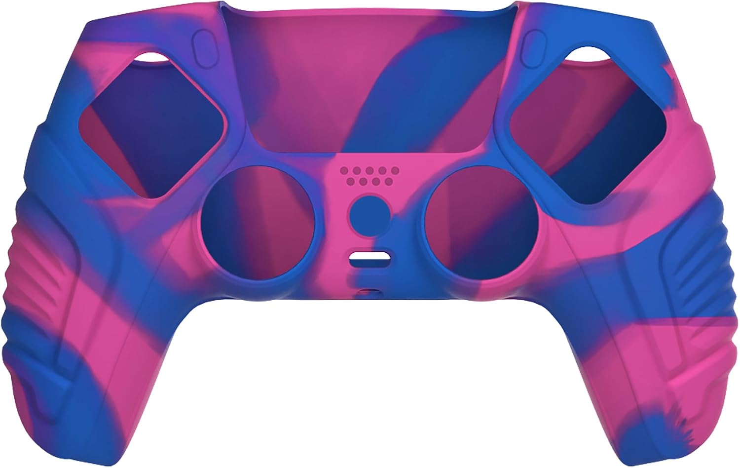 Thumbnail 1 de PlayVital Raging Warrior Edition PS5 Controller Case Cover – Pink, Purple & Blue