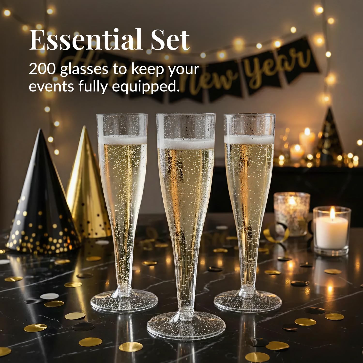 Thumbnail 3 de Prestee Disposable Champagne Flutes, 4.5 oz