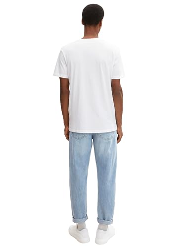 Thumbnail 5 de TOM TAILOR Herren T-Shirt Doppelpack Rundhalsausschnitt, Weiß, XX-Large
