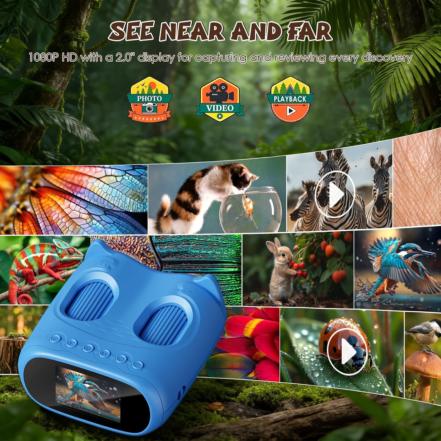 Detalle de ARNSSIEN 2 in 1 Microscopio Bambini e Telescopio: esplora micro e macro in un kit STEM per bambini