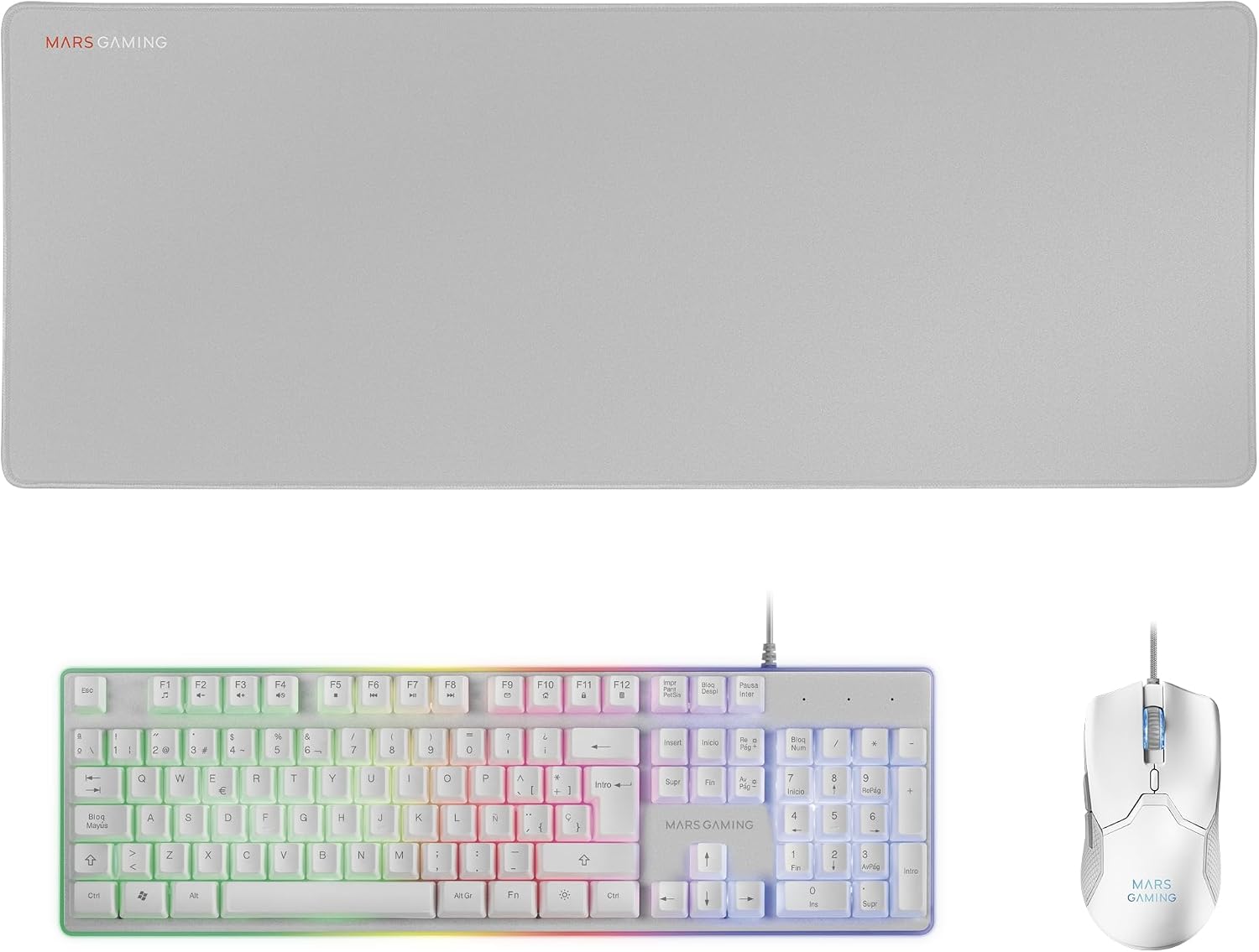 Thumbnail 6 de Mars Gaming MCP124 : pack 3 en 1 clavier H-Mech RVB, souris 3200 DPI et tapis nanotechnique