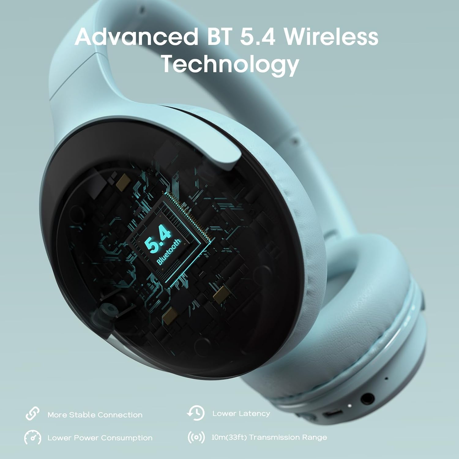 Thumbnail 5 de DOQAUS Bluetooth Headphones 70H playtime