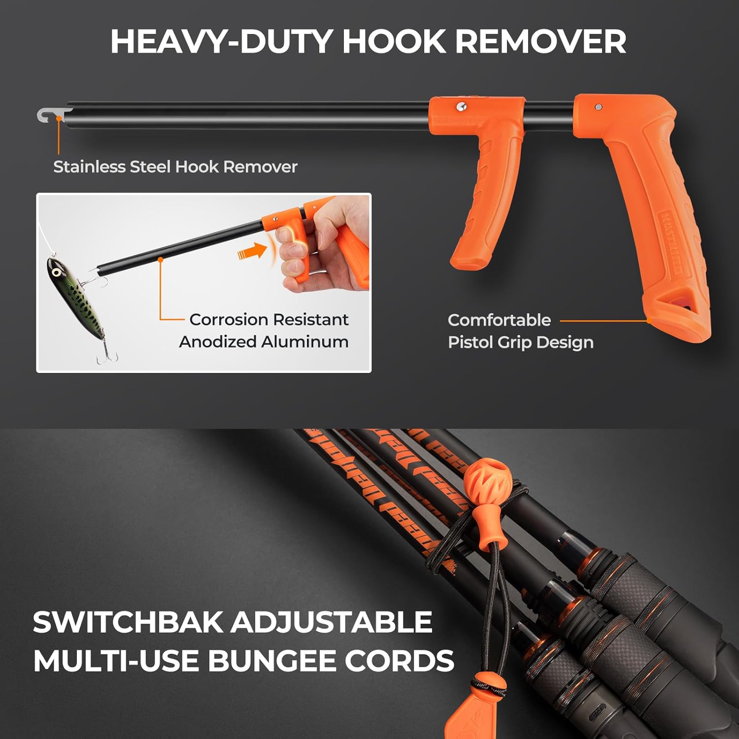 Thumbnail 5 de KastKing SteelStream 8-Piece Fishing Tool Kit with Pliers, Fillet Knife, Scissors & Hook Remover