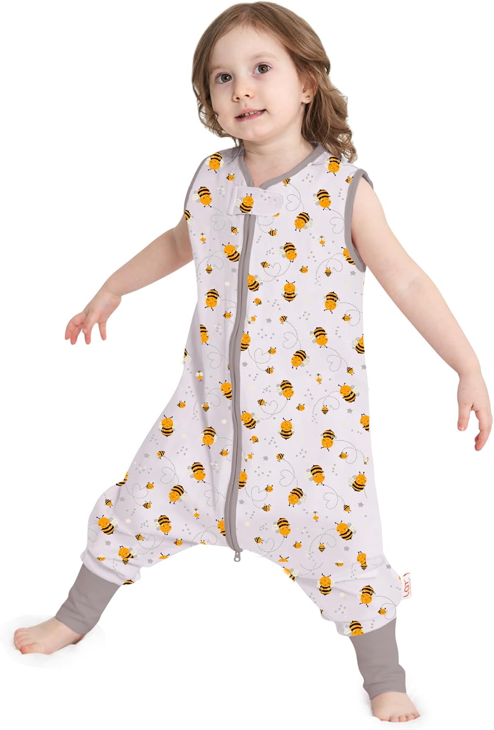 Thumbnail 1 de 2er Pack Baby Schlafsack Sommer mit Füßen 0.5 Tog – 100% Baumwolle, Fußöffnung, ärmellos