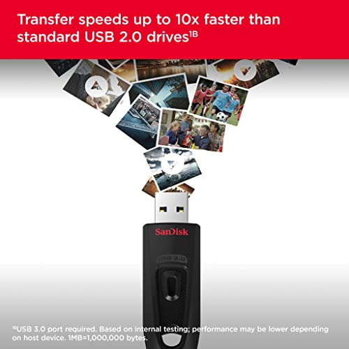 Thumbnail 1 de SanDisk 64GB Ultra USB 3.0 Flash Drive