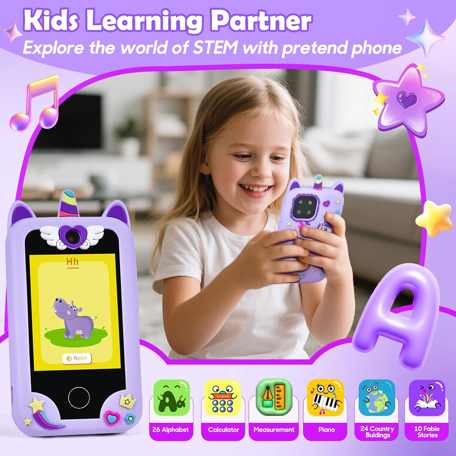 Thumbnail 4 de Jusvenmt Kids Smart Phone 2.8" touchscreen