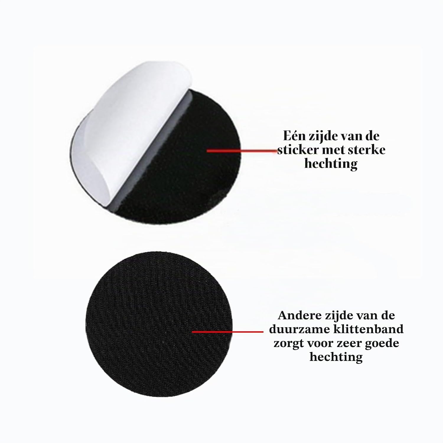 Detalle 1 de HOTCKB FER128 zelfklevende klittenbandschijven 125 mm, set van 2