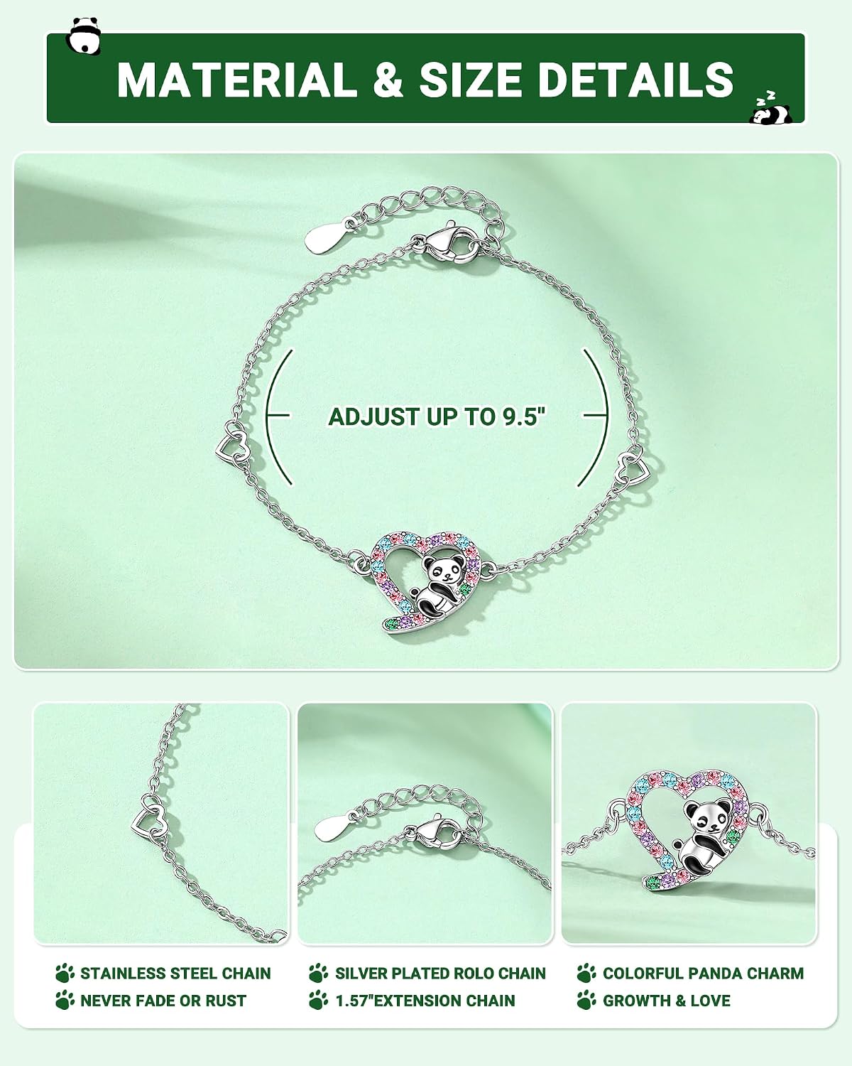 Thumbnail 3 de D Dongjiangjin Panda Bracelet for Teenage Girls