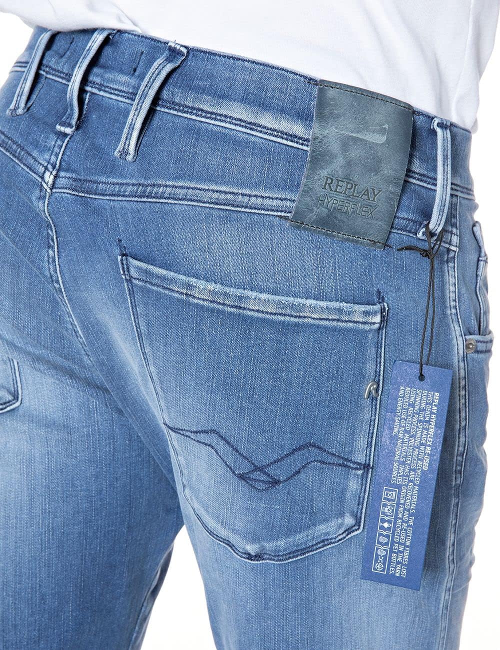 Thumbnail 3 de Replay Herren Jeans Anbass Slim-Fit mit Power Stretch
