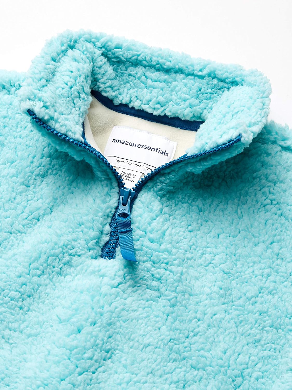 Thumbnail 1 de Amazon Essentials Mädchen Sherpa-Fleece-Jacke mit Viertelreißverschluss