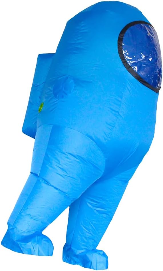 Detalle 2 de MXoSUM Adult Inflatable Impostor Costume with Mesh Viewing Panel and Fan
