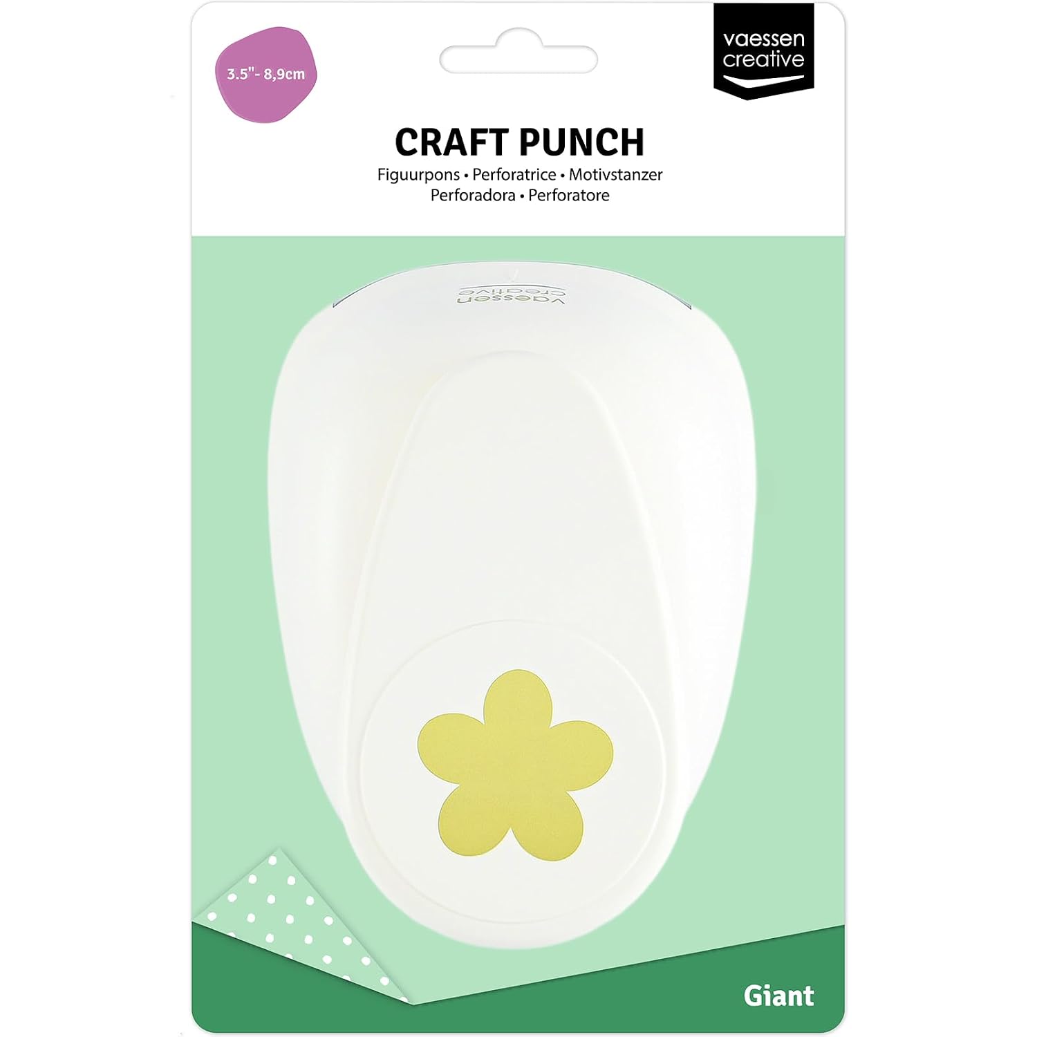 Detalle 2 de Vaessen Creative Super Flower motiefpons 8,9 cm voor papier tot 160 g/m²
