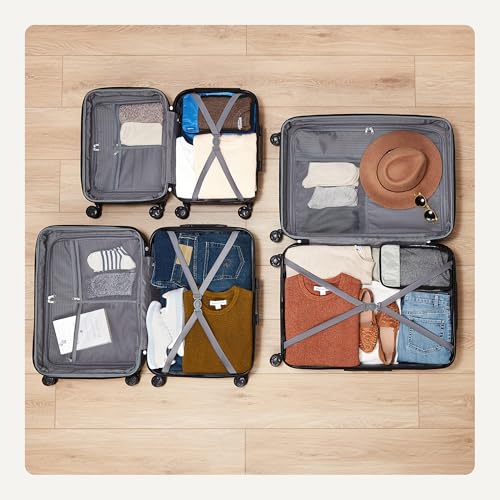 Thumbnail 3 de Amazon Basics Hard Shell Luggage Set (Small, Medium, Large) – Burnt Orange