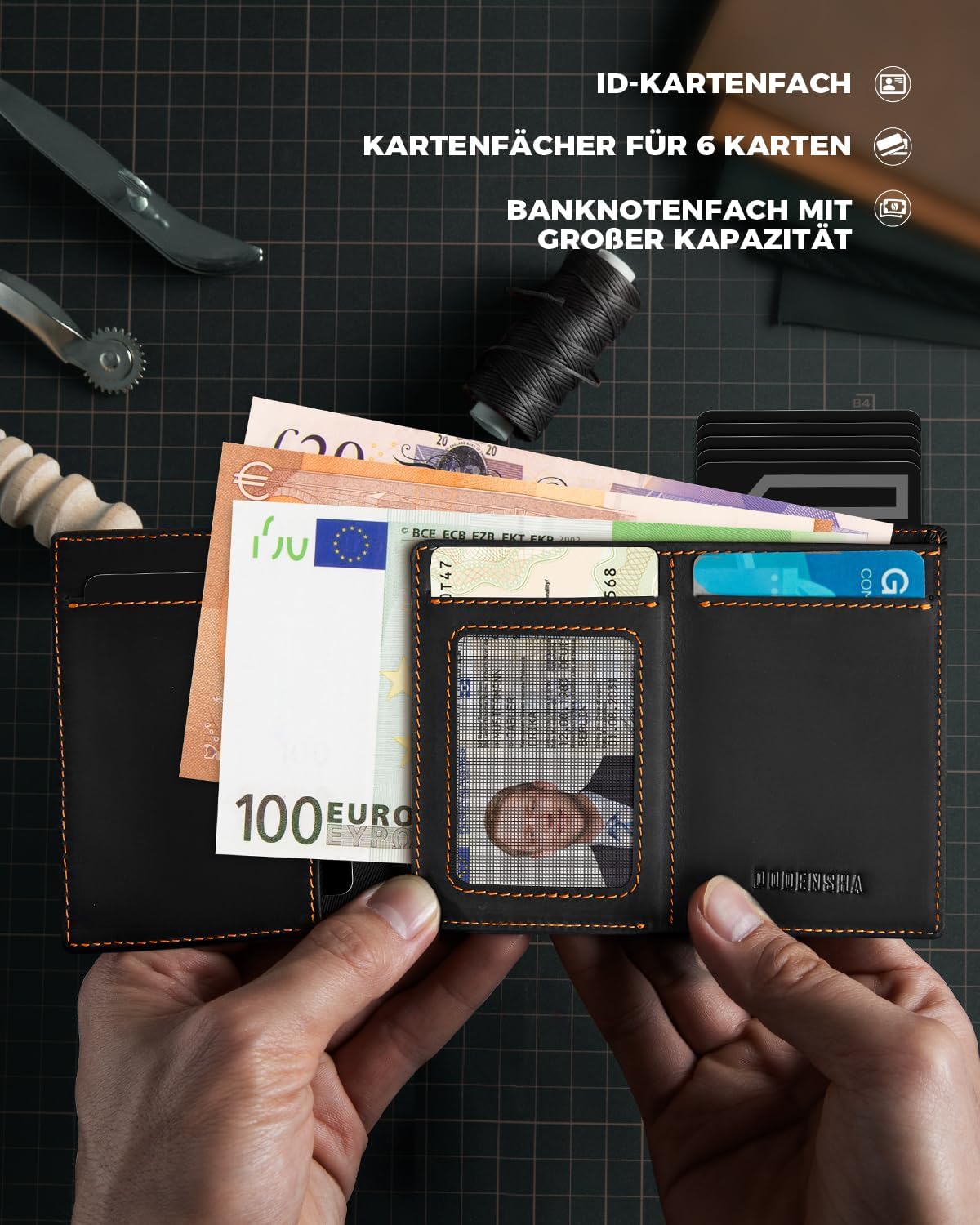 Thumbnail 2 de DODENSHA MagSnap Slim Wallet Herren